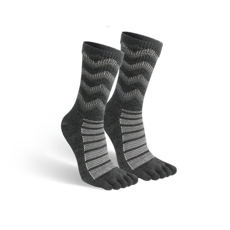 MEN'S WOOL SOCKS - QUICK DRY - FIVE TOE - OLD MOEY