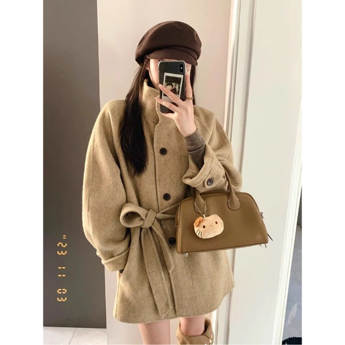 HIGH-QUALITY WOMEN'S SHORT WOOL COAT