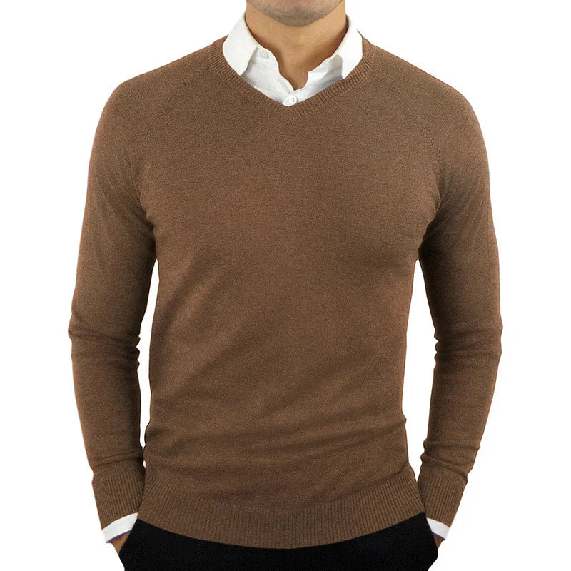 MEN'S SWEATER LONG SLEEVE HIGH NECK - OLD MOEY