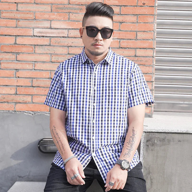 MEN'S SHORT SLEEVE SHIRT DYED FABRIC - OLD MOEY