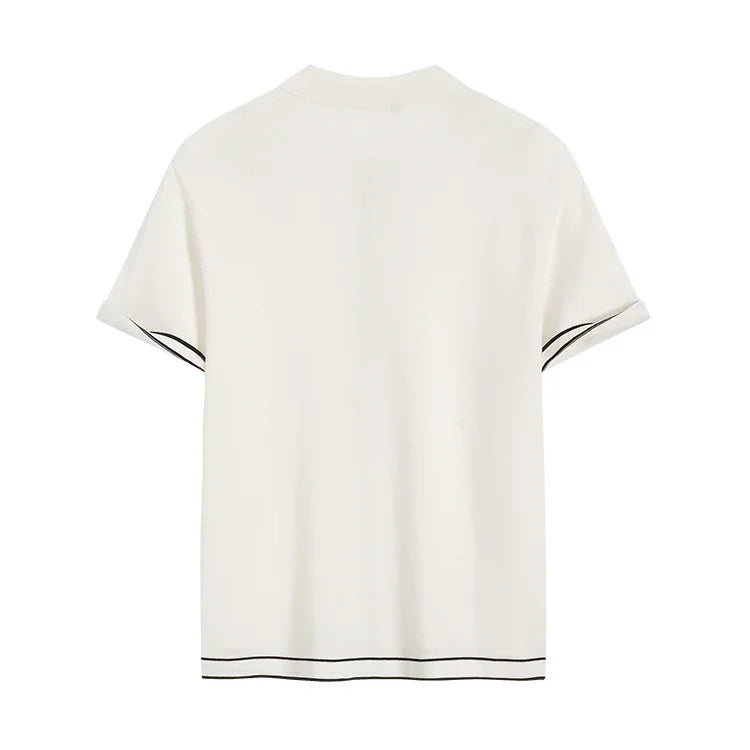 SIMPLE CARDINGAN CONTRAST COLOR OLD MONEY - OLD MOEY