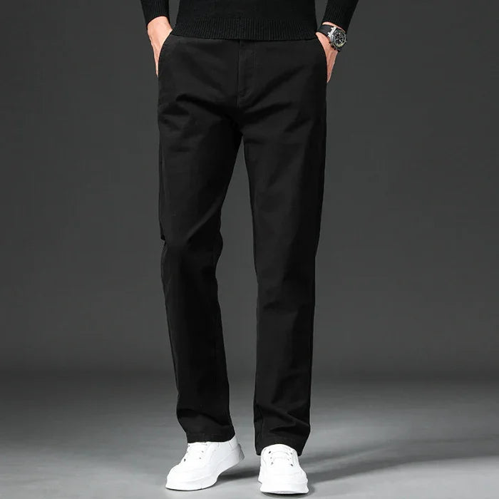 MEN'S SLIM TROUSERS FALL HEAVY COTTON STYLE - OLD MOEY