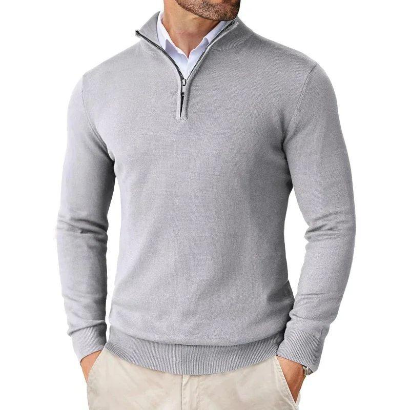 MEN'S SWEATER ULTRA THIN ZIPPER - AUTUMN FIT - OLD MOEY