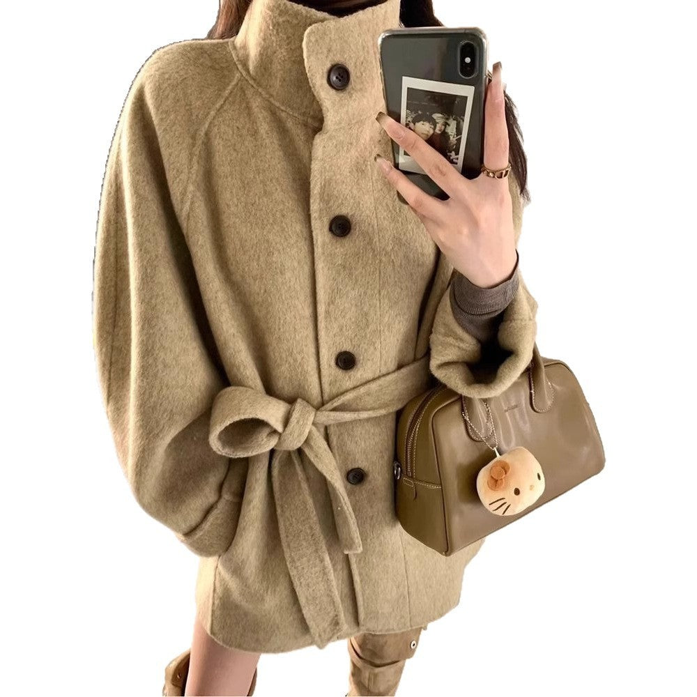 HIGH-QUALITY WOMEN'S SHORT WOOL COAT