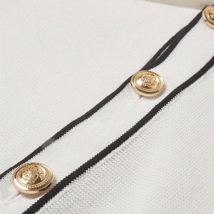 SIMPLE CARDINGAN CONTRAST COLOR OLD MONEY - OLD MOEY