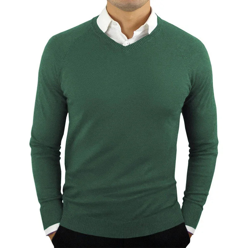 MEN'S SWEATER LONG SLEEVE HIGH NECK - OLD MOEY
