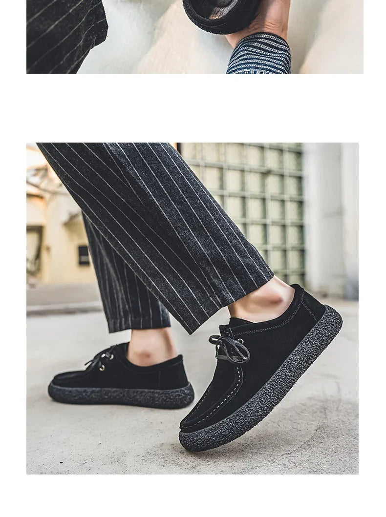 MEN'S CASUAL LOAFERS RETRO SUEDE STYLE - OLD MOEY