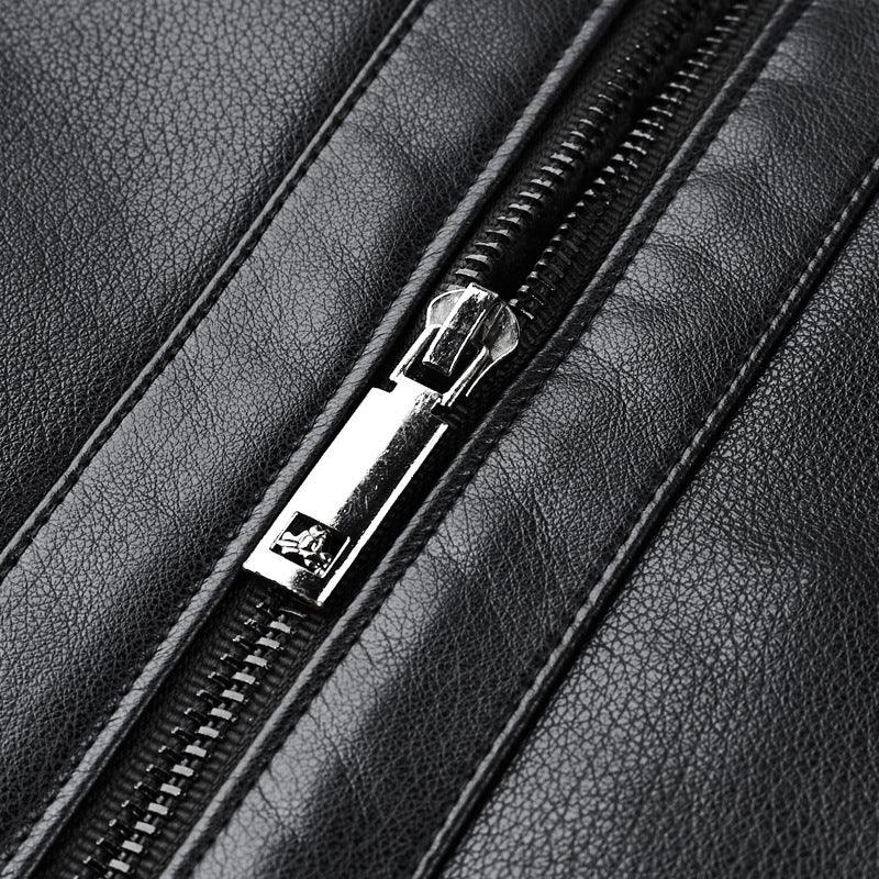 MEN'S SHEEPSKIN COAT WITH SUEDE - WINTER STYLE - OLD MOEY