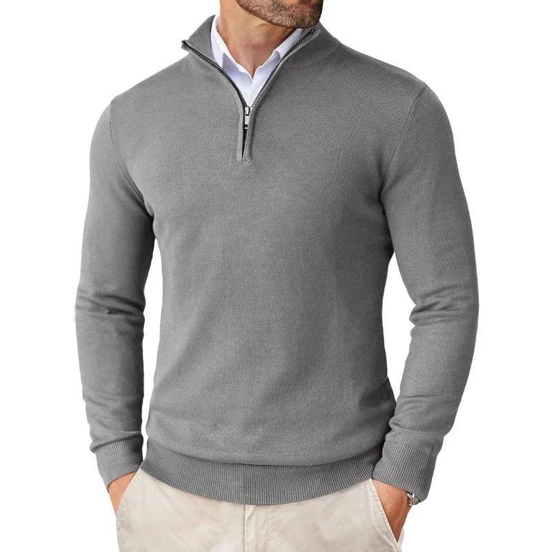 MEN'S SWEATER ULTRA THIN ZIPPER - AUTUMN FIT - OLD MOEY