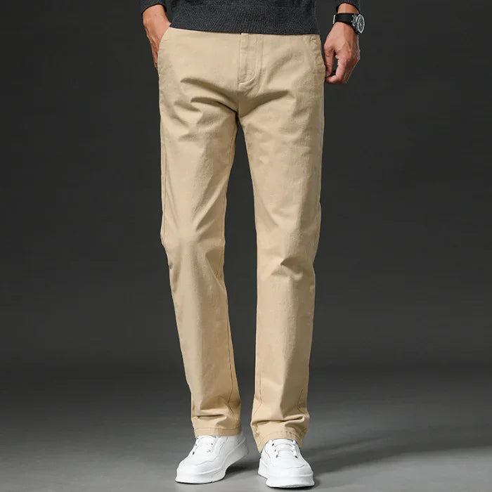 MEN'S SLIM TROUSERS FALL HEAVY COTTON STYLE - OLD MOEY