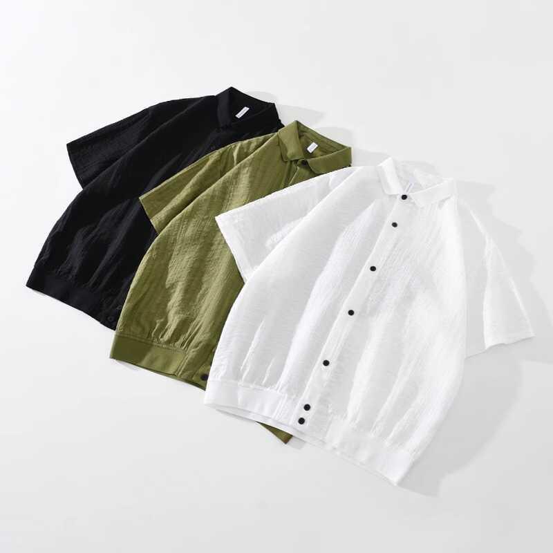 MEN'S MODERN SHORT SLEEVE CASUAL SHIRT - OLD MOEY