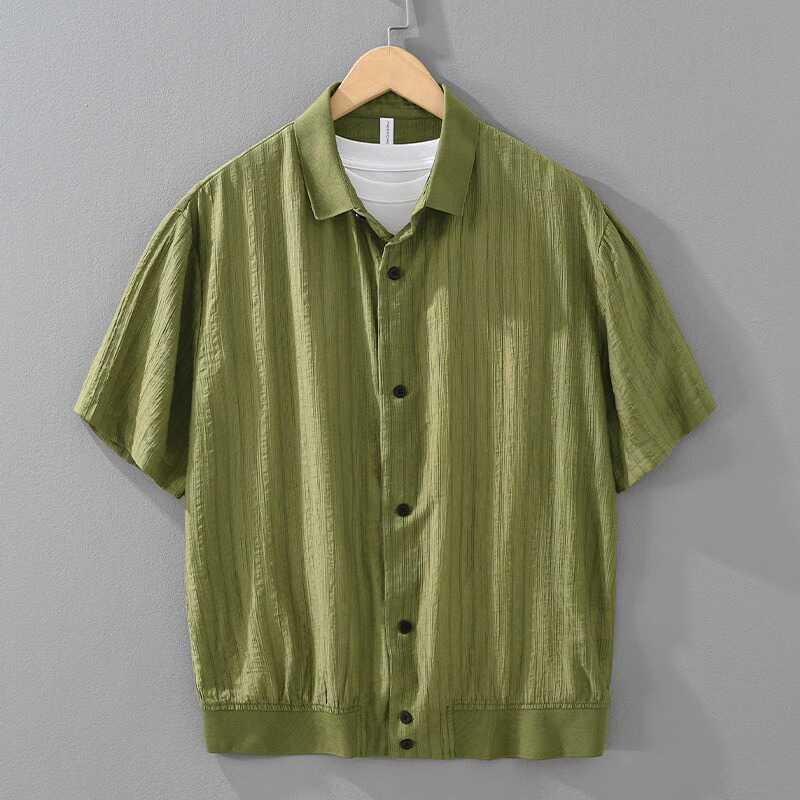MEN'S MODERN SHORT SLEEVE CASUAL SHIRT - OLD MOEY