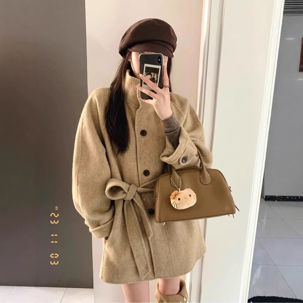 HIGH-QUALITY WOMEN'S SHORT WOOL COAT