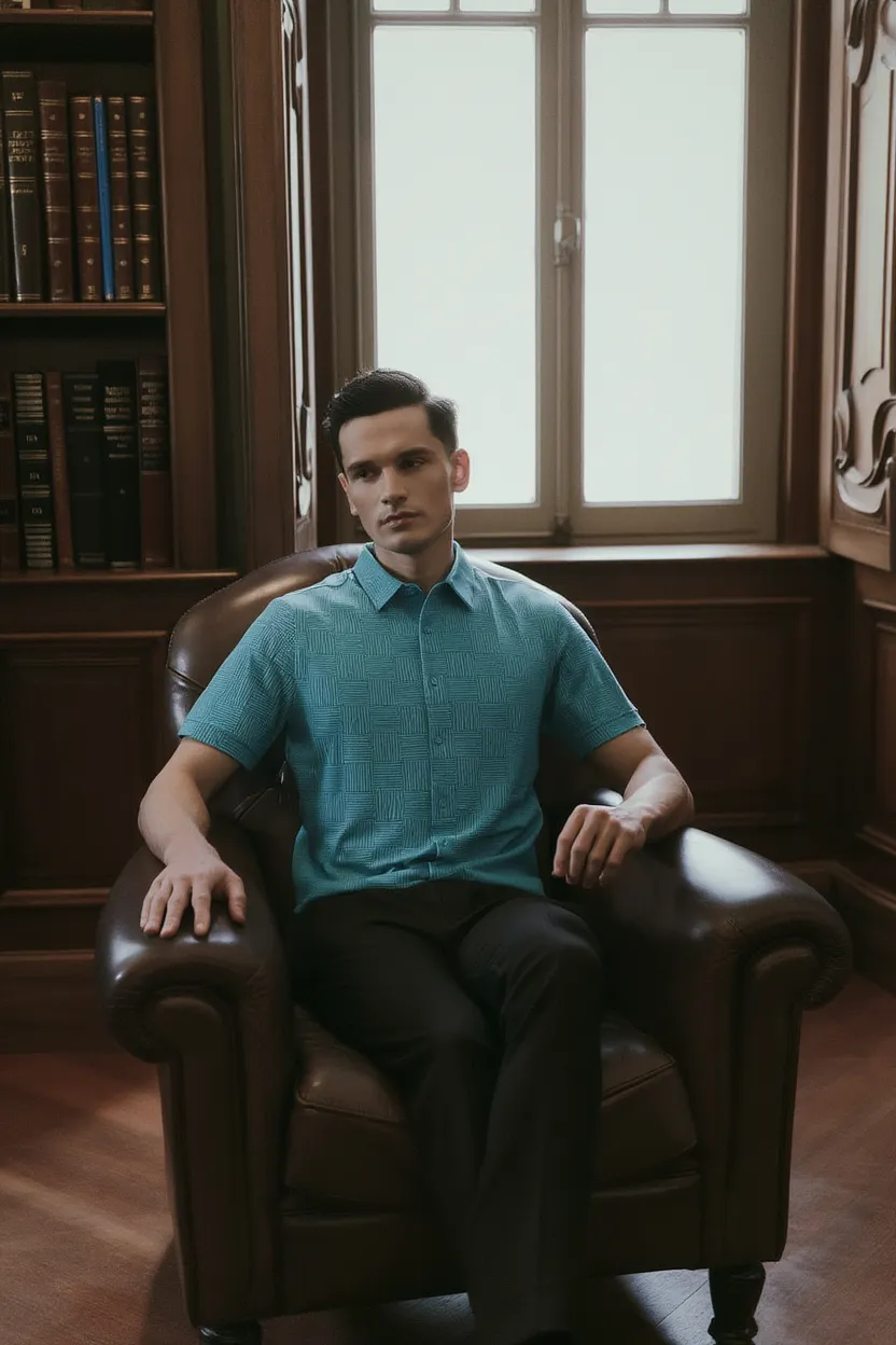 MENFIELD MAN SLIM FIT LAPEL SHIRT MODERN