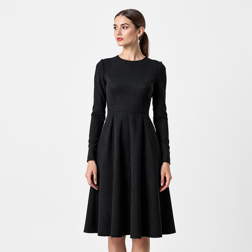 MOEY'S BLACK STAR DRESS MODERN