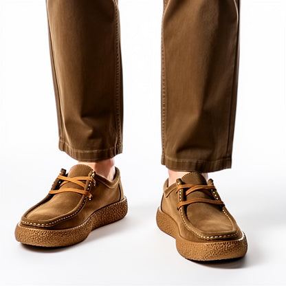 MOCASSINS CASUAIS MASCULINOS ESTILO RETRÔ DE CAMURÇA