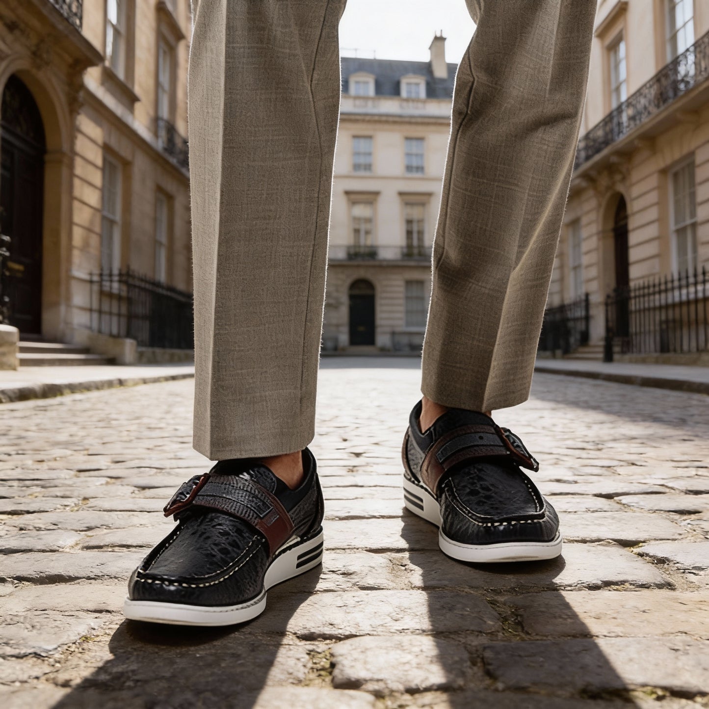 HARROW LIGHTWEIGHT LEATHER SNEAKERS