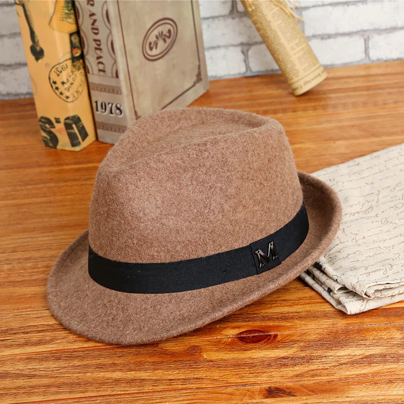MEN'S RETRO HAT - BILLYCOCK STYLE - WOOL FELT - OLD MOEY