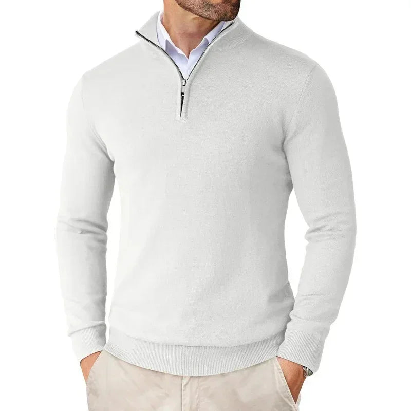 MEN'S SWEATER ULTRA THIN ZIPPER - AUTUMN FIT - OLD MOEY