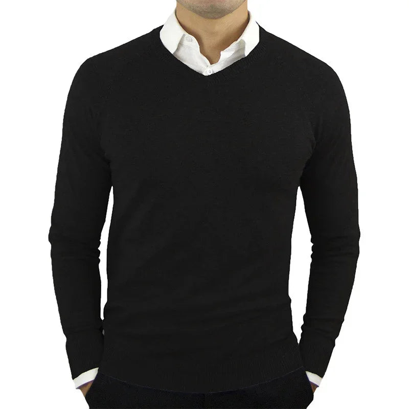 MEN'S SWEATER LONG SLEEVE HIGH NECK - OLD MOEY