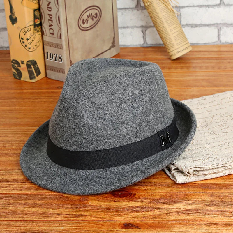 MEN'S RETRO HAT - BILLYCOCK STYLE - WOOL FELT - OLD MOEY
