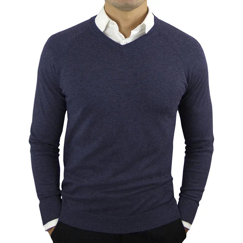 MEN'S SWEATER LONG SLEEVE HIGH NECK - OLD MOEY