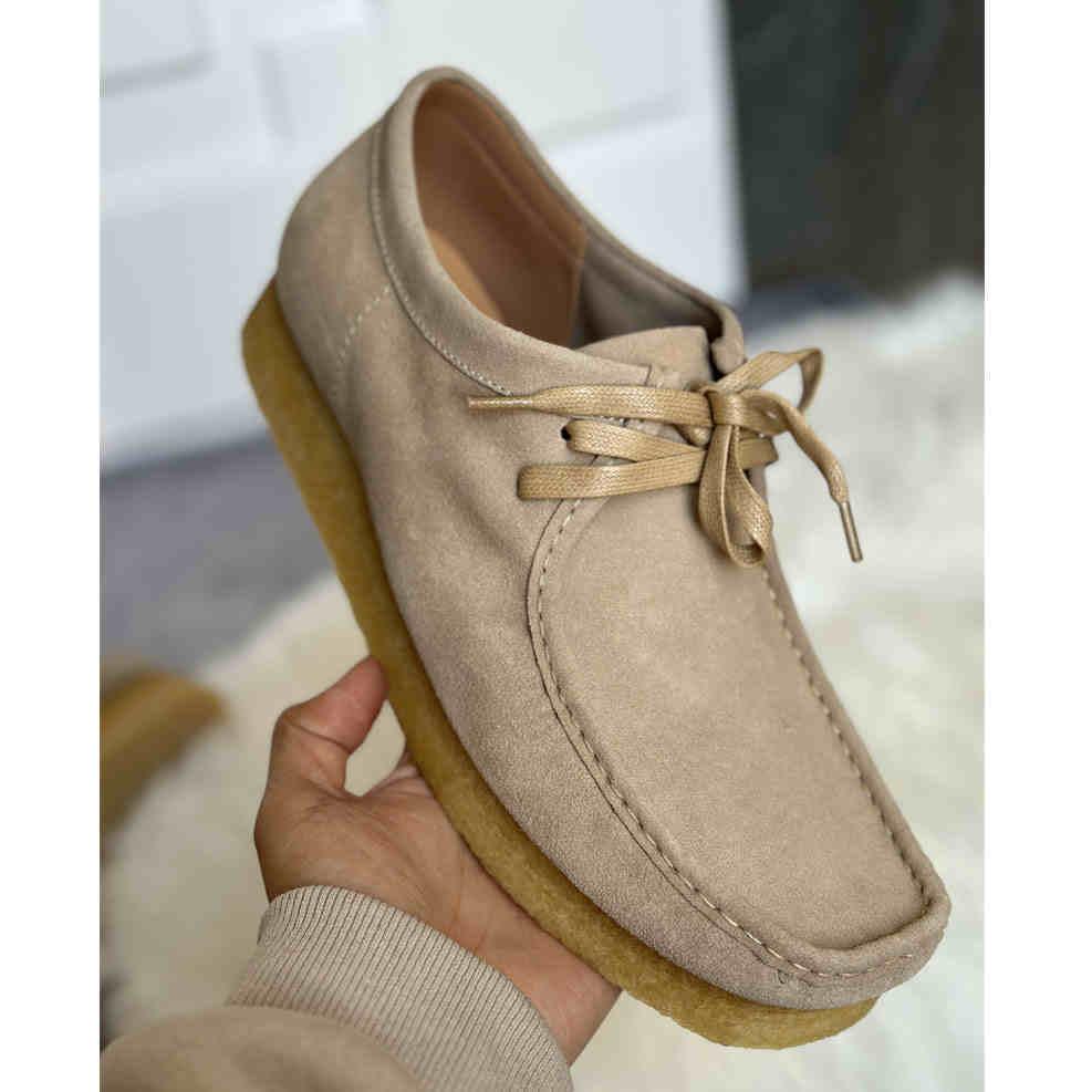 LEATHER SHOES WITH THICK SOLE CASUAL - OLD MOEY