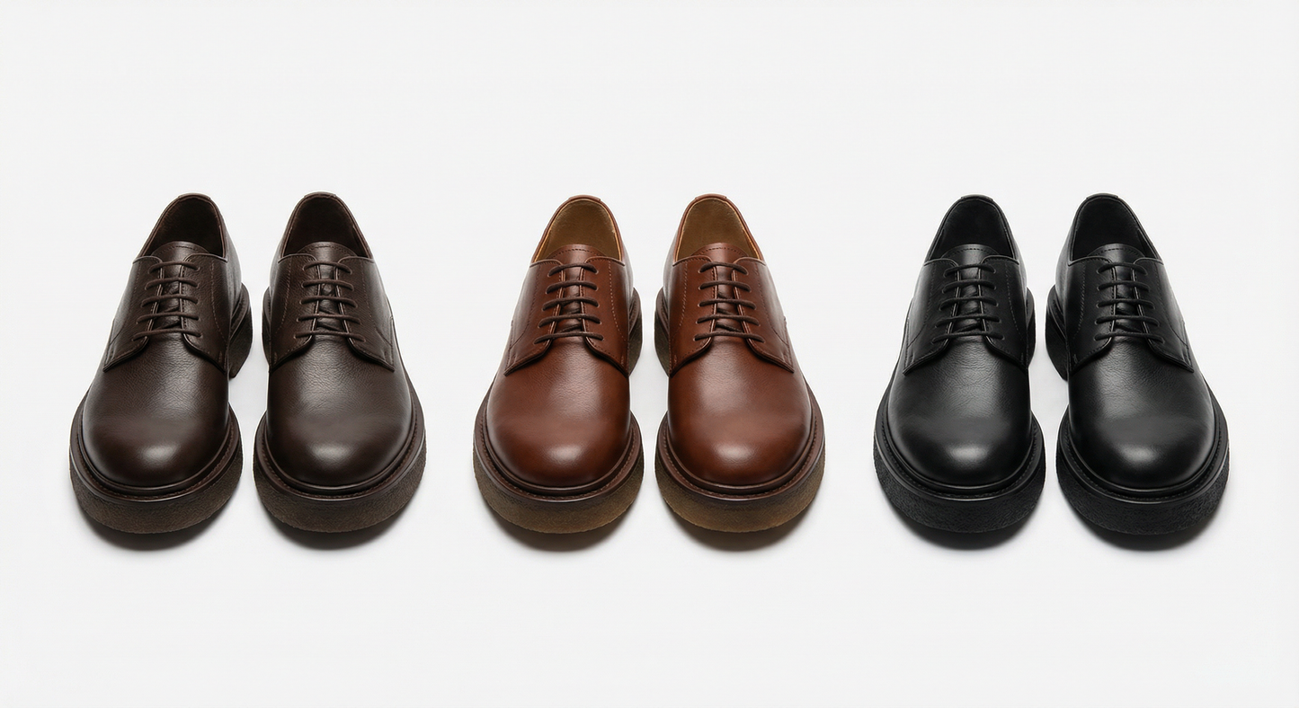 ASHFORD THICK SOLE LEATHER SHOES