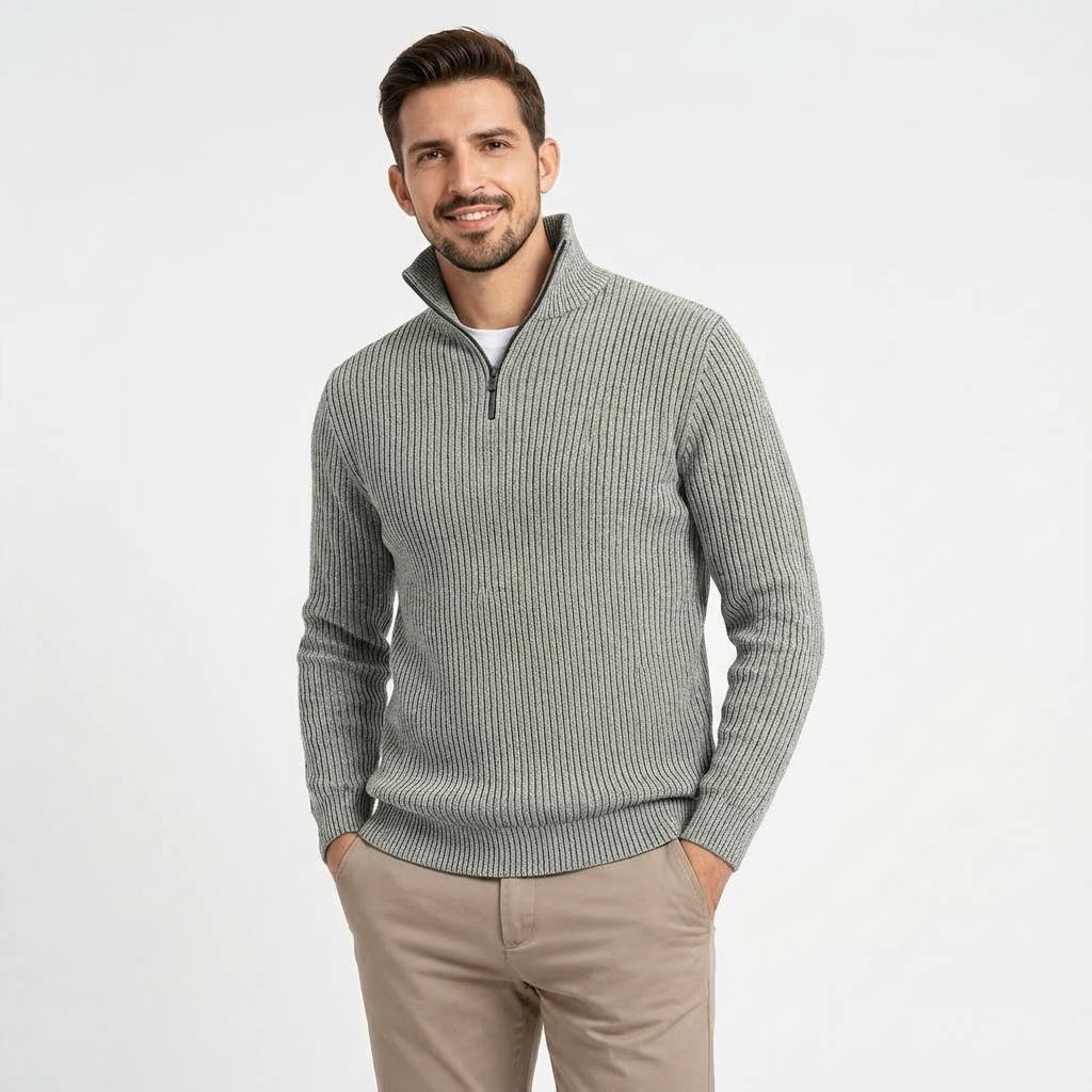 POLO HARRINGTON CON CUELLO CON CREMALLERA